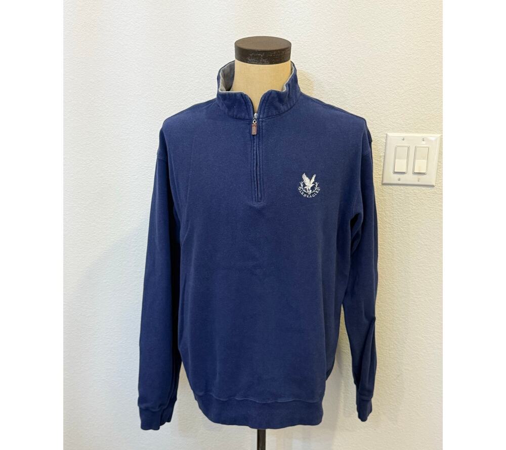 Peter Millar Glen Eagles Golf 1/4 Zip Pullover Jacket Shirt Top Blue Men XXL 2XL